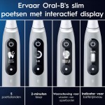 Oral-B iO 6 Opal Grey met reisetui en Oral-B opzetborstels