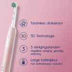 oral-b pro 1 pink + extra body black series 1 tandenborstel set voor twee personen