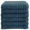 byrklund handdoek donkerblauw 50x100cm katoen aanbieding.