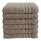 Byrklund handdoek taupe 50x100 cm katoen